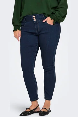 ONLY Caranna Cintura Media Corte Skinny Vaqueros