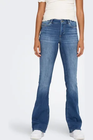 ONLY Onlblush Cintura Media Corte Flared Vaqueros