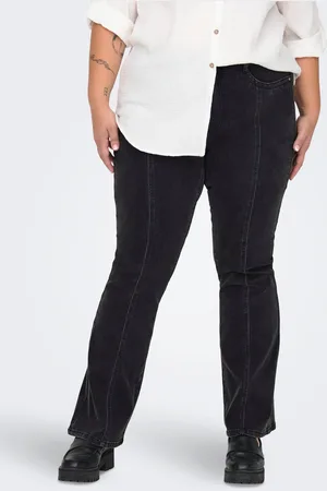 ONLY Carsally Cintura Media Corte Flared Vaqueros