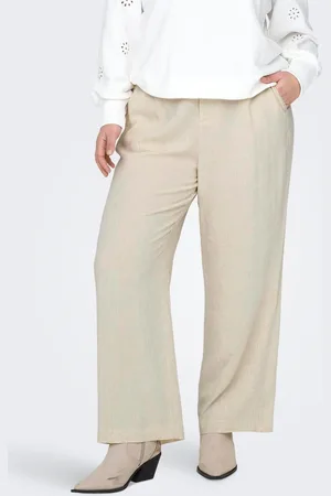 ONLY Caragnes Corte Straight Pantalones De Lino