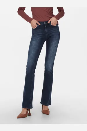 ONLY Onlblush Cintura Media Corte Flared Vaqueros