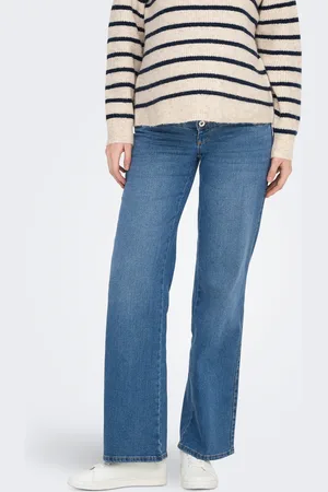 ONLY Olmsnow Cintura Alta Corte Wide Leg Vaqueros