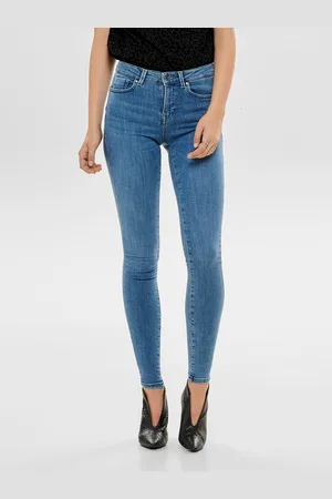 ONLY Onlpower Cintura Media Corte Skinny Vaqueros
