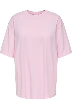 ONLY Camisetas Corte Oversized Cuello Redondo Hombros Caídos