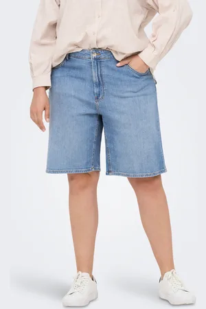 ONLY Carsonny Cintura Alta Corte Regular Shorts Vaqueros