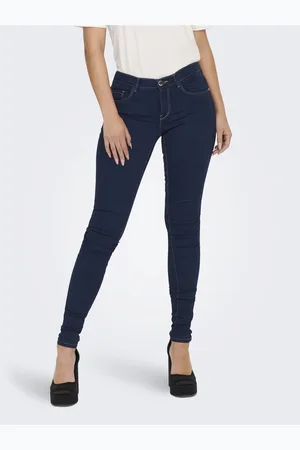 ONLY Onlrain Cintura Media Corte Skinny Vaqueros