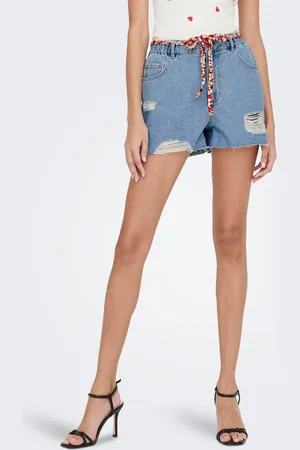 ONLY Jdyzigga Cintura Alta Corte Loose Shorts Vaqueros