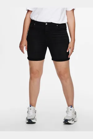 ONLY Carlaola Cintura Alta Corte Skinny Shorts Vaqueros