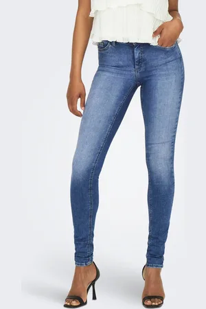 ONLY Onlblush Cintura Media Corte Skinny Vaqueros