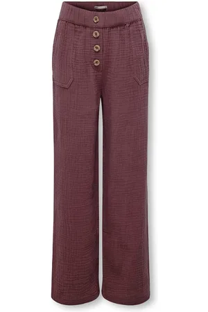 ONLY Kogthyra Corte Regular Pantalones De Pernera Ancha