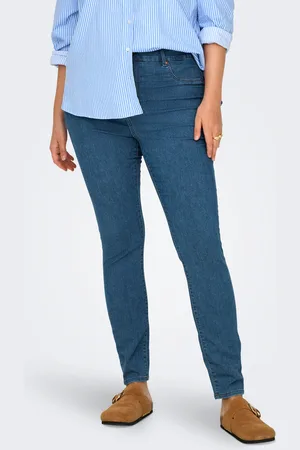 ONLY Carmila-iris Cintura Alta Corte Skinny Vaqueros