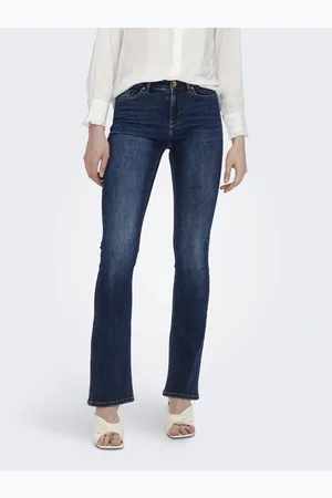 ONLY Onlblush Cintura Media Corte Flared Vaqueros