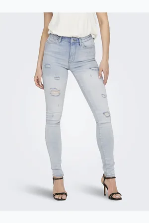ONLY Onlforever Cintura Alta Corte Skinny Vaqueros