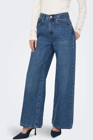 ONLY Onlhope Cintura Alta Corte Wide Leg Vaqueros