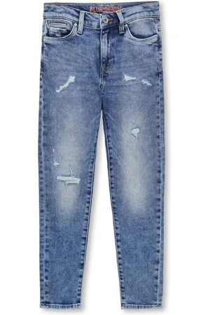 ONLY Kobdenver Cintura Media Corte Tapered Vaqueros
