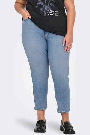 ONLY Caremilystretch Cintura Alta Corte Straight Vaqueros