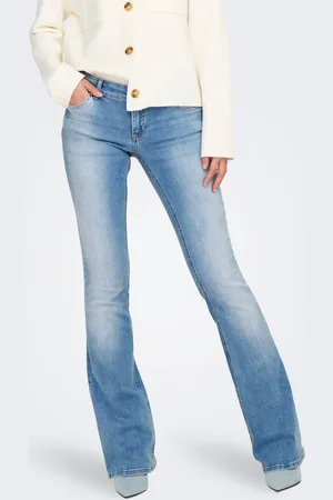ONLY Onlblush Cintura Baja Corte Flared Vaqueros