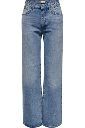 ONLY Onljuicy Cintura Alta Corte Wide Leg Vaqueros