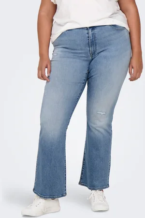 ONLY Carmaya Cintura Alta Corte Flared Vaqueros