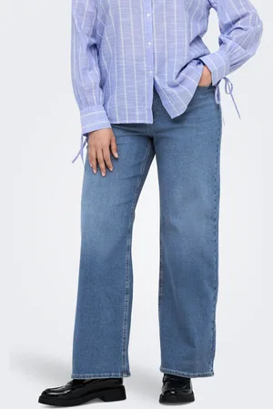 ONLY Carbilly Cintura Alta Corte Wide Leg Vaqueros