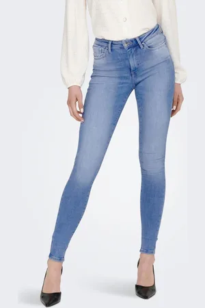 ONLY Onlpower Cintura Media Corte Skinny Vaqueros