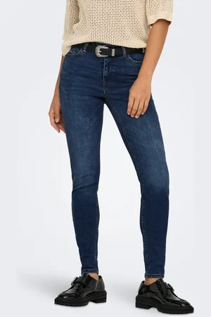 ONLY Jdyfina Cintura Media Corte Skinny Vaqueros