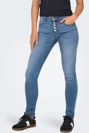 ONLY Onlhush Cintura Media Corte Skinny Vaqueros