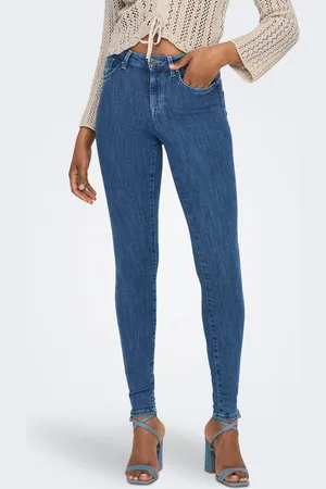 ONLY Onlpower Cintura Media Corte Skinny Vaqueros