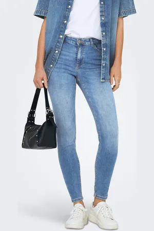 ONLY Jdyfina Cintura Media Corte Skinny Vaqueros