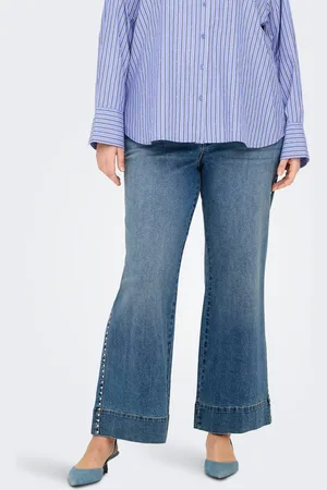 ONLY Carjuicy Cintura Alta Corte Wide Leg Vaqueros