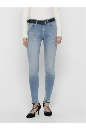 ONLY Onlblush Talle Medio Corte Skinny Vaqueros