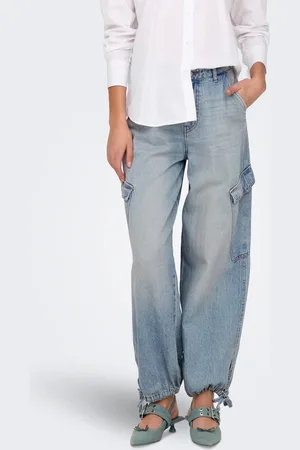 ONLY Onlpernille Cintura Alta Corte Wide Leg Vaqueros