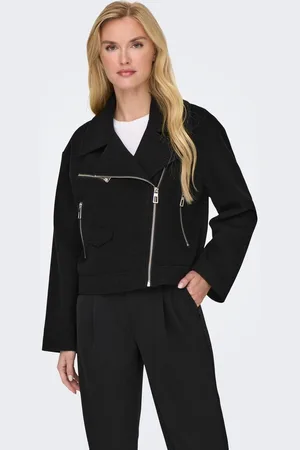 ONLY Onlnancy Chaqueta Estilo Biker De Cuero Sintético