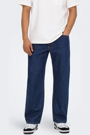 Only & Sons Onsfade Cintura Media Corte Loose Vaqueros