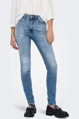 ONLY Onlforever Cintura Alta Corte Skinny Vaqueros