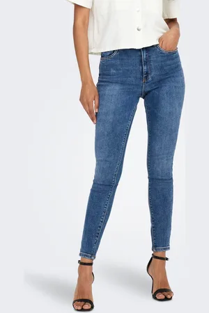 ONLY Onlmila Cintura Alta Corte Skinny Vaqueros