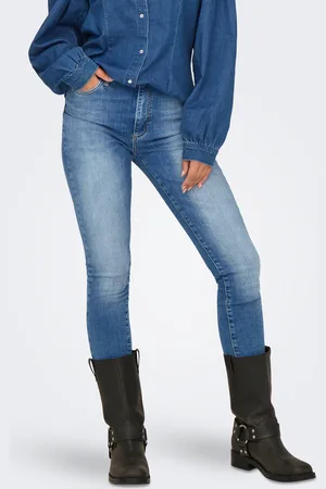 ONLY Onlforever Cintura Alta Corte Skinny Vaqueros