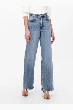 ONLY Onljuicy Cintura Alta Corte Wide Leg Vaqueros