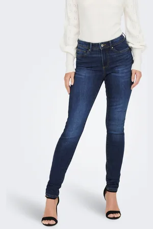 ONLY Onlwauw Cintura Media Corte Skinny Vaqueros
