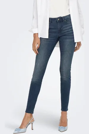 ONLY Onlwauw Cintura Media Corte Skinny Vaqueros