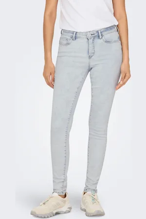 ONLY Onlwauw Cintura Media Corte Skinny Vaqueros