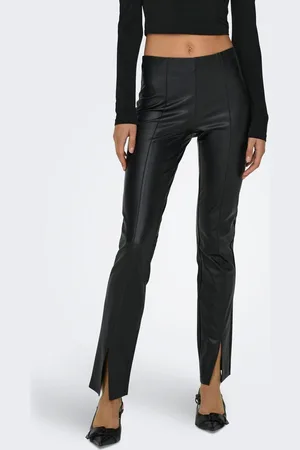 ONLY Onllivia-star Corte Skinny Pantalones De Cuero Sintético