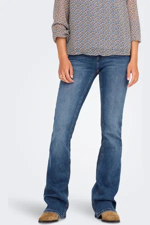 ONLY Onlblush Cintura Media Corte Flared Vaqueros
