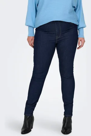 ONLY Carmila-iris Cintura Alta Corte Skinny Vaqueros