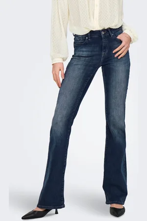 ONLY Onlblush Cintura Media Corte Flared Vaqueros