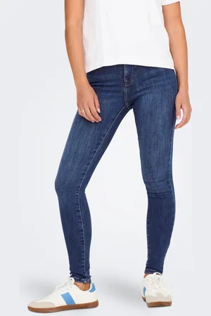 ONLY Onlpower Cintura Media Corte Skinny Vaqueros