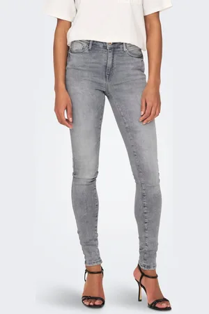 ONLY Onlpower Cintura Media Corte Skinny Vaqueros