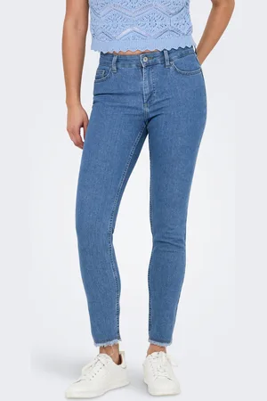 ONLY Onlhush Cintura Media Corte Skinny Vaqueros