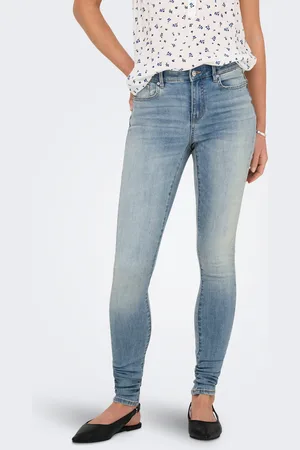 ONLY Onlwauw Cintura Media Corte Skinny Vaqueros