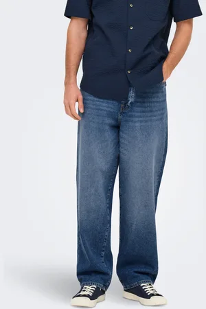 Only & Sons Onsfade Cintura Alta Corte Loose Vaqueros